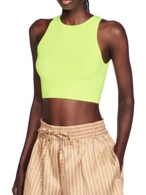 Women’s Sandro Vert Pomme Neon Yellow Tank Top 0